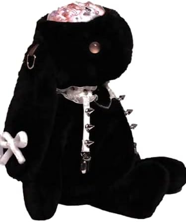 Amazon Co Jp Yaguyaguぬいぐるみのウサギショルダーバッグ 原宿系 手作り 暗黒 ヤンデレ ロリータ 夜光 ぬいぐるみ のウサギショルダーバッグ おもちゃ