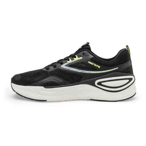 Image of Red Tape Athleisure Sports Shoes for Men | Soft Cushioned Insole, Slip-Resistance, Dynamic Feet Support, Arch Support & Shock Absorption Black