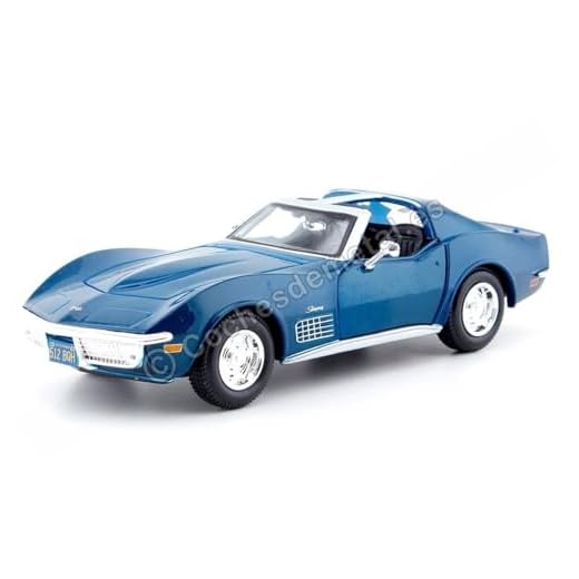 Maisto-Chevrolet Corvette '70 Azul 1/24 31202B (31202)