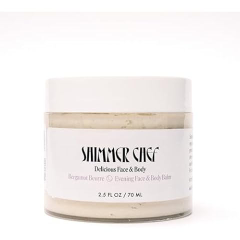 SHIMMER CHEF Bergamot Beurre Evening Balm | Lime Peel Vitamin C Serum Regeneration | Hydrating, Protective Formula | Stress Relief, Serene Evenings Cover