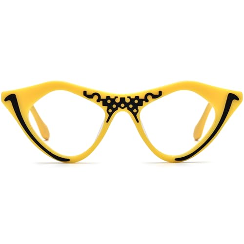 Image of HEPIDEM Multicolor Acetate Glasses Frame Women Cat Eye Eyeglasses Men Optical Spectacles 9291