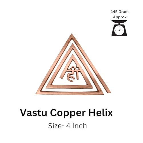 Image of Copper Hii Helix | 4 Inch | Energy Booster Vastu Remedy | Vastu Helix Remedy for Zone Correction | Zonal Placement - SE | Pack of 1