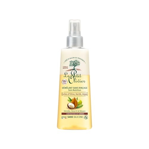 LE PETIT OLIVIER - Spray Démêlant Soin Nutrition - Sans Rinçage - Huiles d'Olive, Karité & Argan - Démêle, Réparle & Nourrit - Cheveux Secs & Abîmés -...