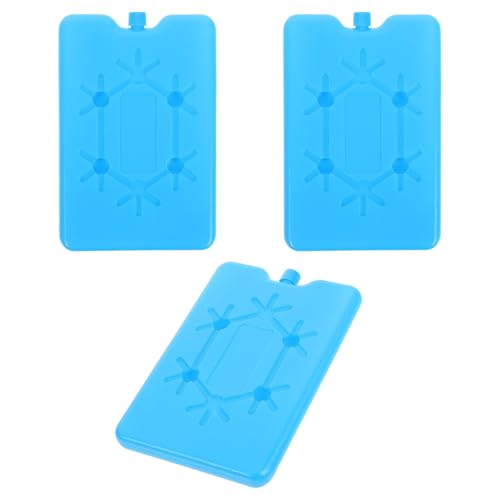 POPETPOP Lot de 3 Blocs Réfrigérants Réutilisables 200 Ml, Compact, Étanche, Packs Réfrigérants pour Glacière à Lunch, Paquet de Glace pour Repas en Plein Air et Voyages, Accessoires