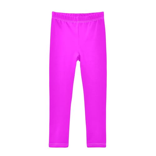 Magenta Girls' Leggings,Kids Workout Pants Baby Girls Toddler Yoga Pants Dance Active Tights,4T
