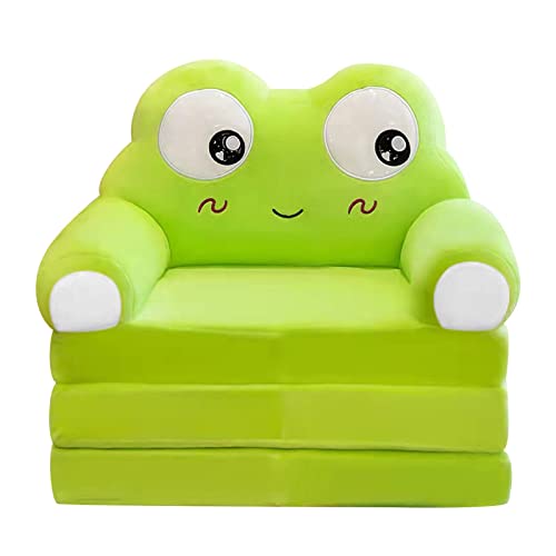 Canapé pliable en peluche 2 en 1 de style Y2 pour enfants - Canapé pliable pour salon et chambre à coucher - 63 x 63 x 7 cm, D, taille unique