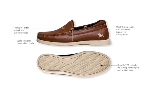 Image of Neeman's The Luxe Loafer for Men | Comfortable, Lightweight PU Faux Leather Upper & Flexible Sole | Semi Formals