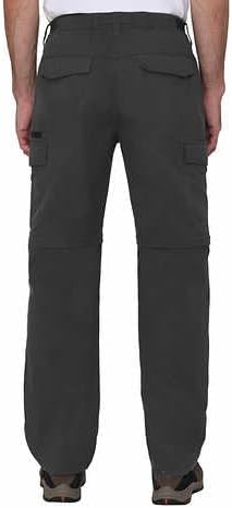 BC Clothing Cargo Pants for Men - Tactical Pants - Hiking Convertible Outdoor Pants Men (Gray, Lx30)