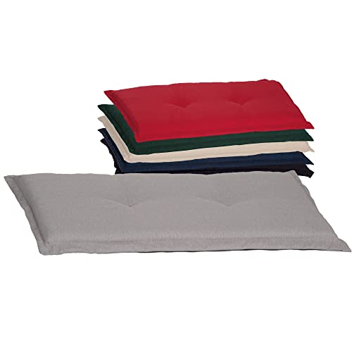 Beo Bankauflage Waschbar Ascot | Premium-Qualität Made in EU | Atmungsaktive Gartenbank Auflage nach Öko-Tex Standard | UV-beständige Sitzauflage Bank | Auflage Bank in Hell-Grau