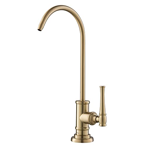 Kraus Allyn 100% Lead-Free Kitchen Water Filter Faucet In Brushed Gold, Ff-102Bg #TOP29