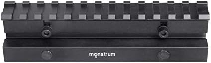Monstrum Lockdown Series Adjustable Height Picatinny Riser Mount | 5.5 inch