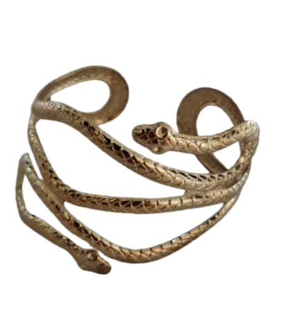 Fantasia de Deusa Grega C/ 1 Tiara e 2 Braceletes Cobra