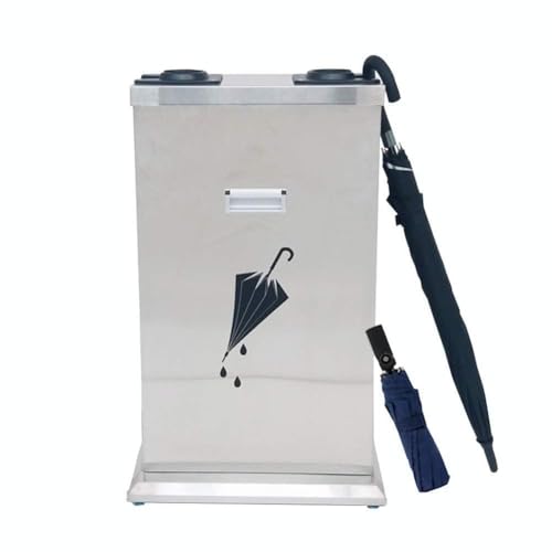 Dispensador automático de bolsas para paraguas, soporte comercial de doble agujero para paraguas largos y cortos, mantiene los suelos secos en las entradas de hoteles, bancos, aeropuertos, oficinas Dispensador automático de bolsas para paraguas, soporte comercial de doble agujero para paraguas largos y cortos, mantiene los suelos secos en las entradas de hoteles, bancos, aeropuertos, oficinas