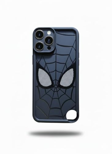 Image of Stylish Spider Back Case Cover Compatible for Nothing CMF Phone 2 Pro 5G | Spidey Face Mask Case | Soft Silicone | Camera & Full Body Protection | Shock Proof | (Black)