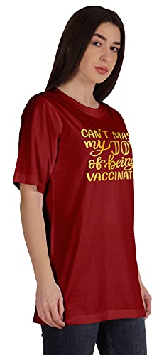 Inkmeso Can't Mask My Joy of Being Vaccinated T,Shirt pour Femme Pro-Vaccin – vue 2