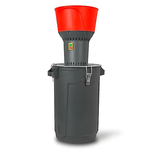 EBERTH Moulin à Céréales Électrique, Réservoir de 60 L et Trémie de 13 litres, Moteur Puissant 1300W, 400kg/h, Moulin à Grains avec Lame Robuste en...