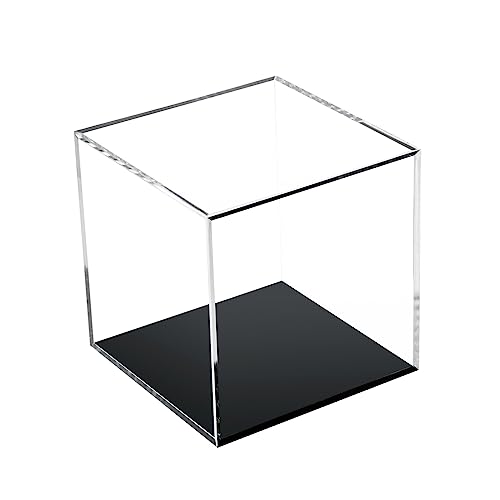 Kcgani 4x4x4Inch Transparent Acrylic Cube Containers with Lid Storage Box