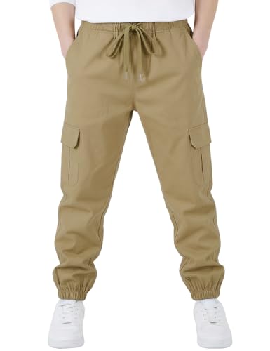 10 Best Boys Khaki Pants That Are Stylish and Durable for Play 8 Yimoon Boy Cargo Jogger Pants with Pockets