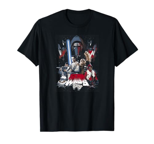 T-shirt Star Wars Episode 7 vêtement imprimé poster Rey Finn Poe Dameron pour homme et femme
