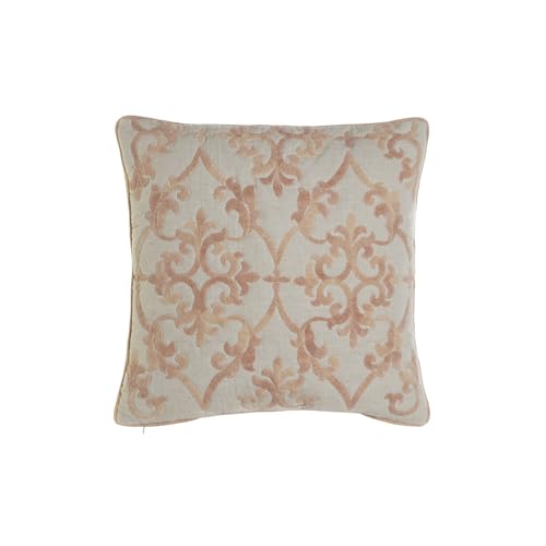 FUNDA COJIN ALGODON 50X1X50 BORDADO BEIGE