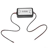 Vasiumic 12 V DC Gleichrichterfilter Auto Rückansicht Relaiskondensator Rauschunterdrücker zur Beseitigung von Videostörungen und Jitter, schwarz
