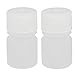 Aexit 5ml PP gauge Plastic Round Shaped Narrow Mouth Bottle Clear 2pcs
