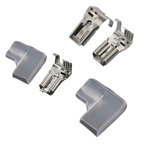 Cosses à sertir mâles en cuivre 6.3mm connecteur crimp en L lot de 100