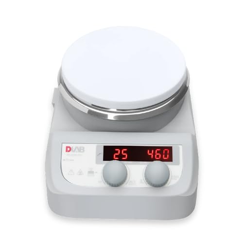 DLAB MS-H-Pro+ LCD Digital Magnetic Hotplate Stirrer with PT1000-A Temperature Sensor| Up to 340°C with 1500 RPM Speed Control | 20L Stirring Capacity, Brushless DC Motor