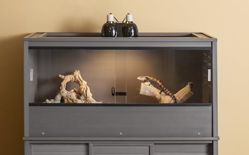 New Age Pet EHRML17-05L ® Ecoflex 48 Inch Large Mojave Reptile Habitat Enclosure Lounge In Grey thumb #7