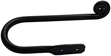 Adonai Hardware Ed Antique Iron Toilet Paper Holder (Supplied as 2 Pieces per Pack) - Black Powder Coated