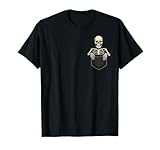 Photo Gallery funny skeleton in the pocket halloween kids teens adults maglietta Photo Gallery funny skeleton in the pocket halloween kids teens adults maglietta