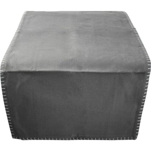 Chemin de table coton gris Gusta nappe centre de table salon salle à manger linge