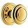 Grandeur 810509 Rosette Dummy with Circulaire Knob in Lifetime Brass