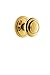 Grandeur 810509 Rosette Dummy with Circulaire Knob in Lifetime Brass
