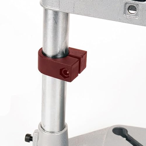 Soporte de taladro ajustable para taladros manuales de 38-42 mm, base de banco de aluminio con antideslizante para anillo y ranuras de montaje para perforación de madera y metal, convierte la mano (un