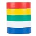 Cambridge Resources Electrical Tape 1/2 Inch By 20 Feet Per Roll, 5 Rolls, Yellow, Green, Blue, White, Red, Professional Grade