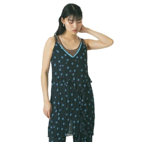 [ローズバッド] FLOWER PRINT DRESS BLACK ONE SIZE