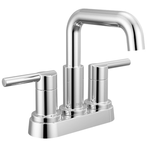 Delta Nicoli Centerset Chrome Bathroom Faucet, 4 Inch 3 Hole