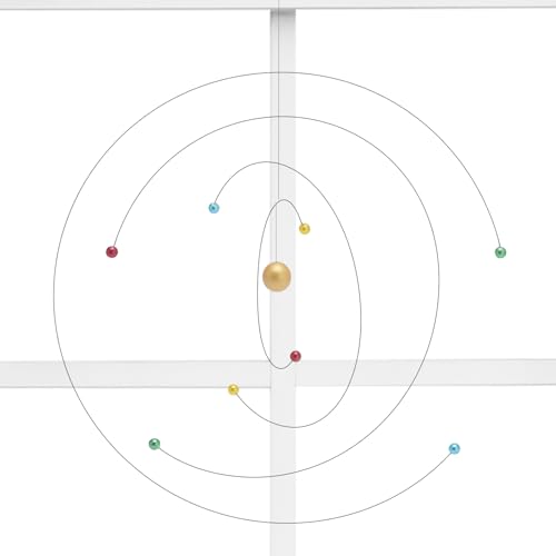 Metall-Windspiel, ausgewogenes, dynamisches Ornament – kreativer handgefertigter Anhänger, wissenschaftliches Projekt-Ornament für Hof, Terrasse, Innenbereich