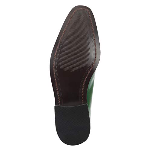 Image of LIBERTYZENO Mens Brogue & Plain Genuine Leather Animal Print Lace Up Oxford Dress Shoes for Easter Gift