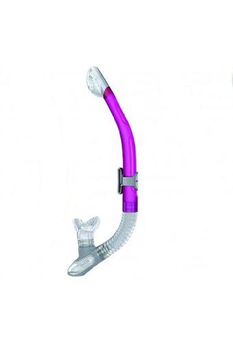Mares Ergo Splash Semi Dry Silicone Snorkel with Purge Valve (Pink)