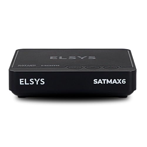 Receptor Digital de TV via satélite, Full HD, com gravador, Bivolt, Entrada USB (Fotos, Músicas e Vídeos), Elsys, ETRS72 - Satmax 6