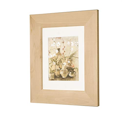 Image of 14x18 Concealed Picture Frame Medicine Cabinet Without Mirror for Bathroom, Recessed in The Wall, Made in North America, Real Wood, NO MDF, Adjustable Shelves, Unfinished Flat