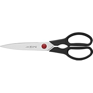 ZWILLING Twin L Vielzweckschere, Universalschere, Länge: 23 cm, Rostfreier Spezialstahl/Kunststoff, Schwarz [Made in Germany]