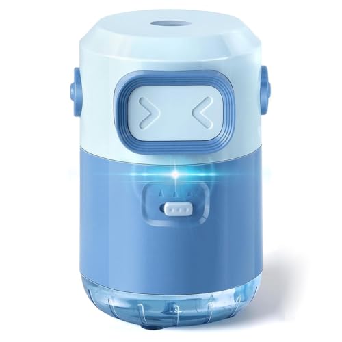 Taille-crayon rechargeable bleu automatique pour en finir avec les mines cassées