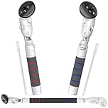 Kinwin 4-in-1 Gorilla Tag Handles for Meta Quest 3/3S/for Oculus Quest 2/ for Quest Pro/Rift S Controllers, VR Accessories Extenders Attachments, Long Arm for Beat Saber/Gorilla Tag/Golf Club Game