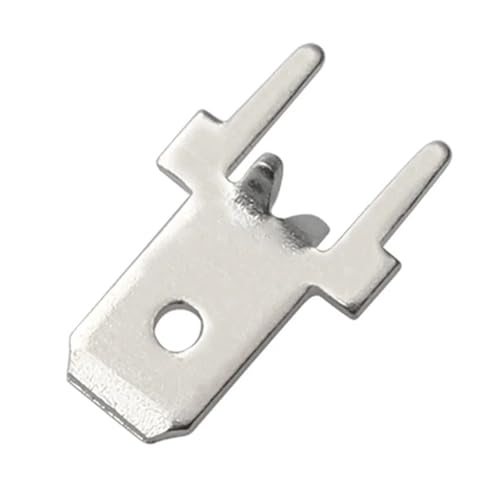 Cosse mâle à souder 4.8mm avec languette droite en lot de 100 pièces pour circuit
