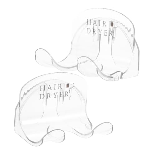 Ciieeo Bathroom Hair Dryer Organizer 2pcs Wall Mount Hair Dryer Holder No Punching for Home Sal