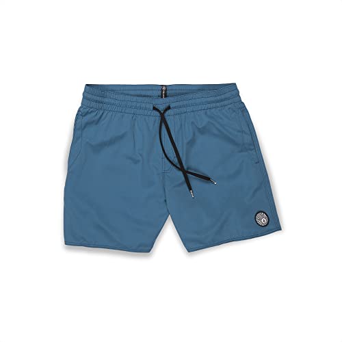 Image of Volcom Boys Lido Solid Trunk Aged Indigo M