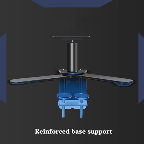 Soporte de escritorio para monitor triple, brazo de resorte de gas totalmente ajustable con base de abrazadera, se adapta a monitores LCD de 17 a 32 pulgadas, 75 x 75, 100 x 100